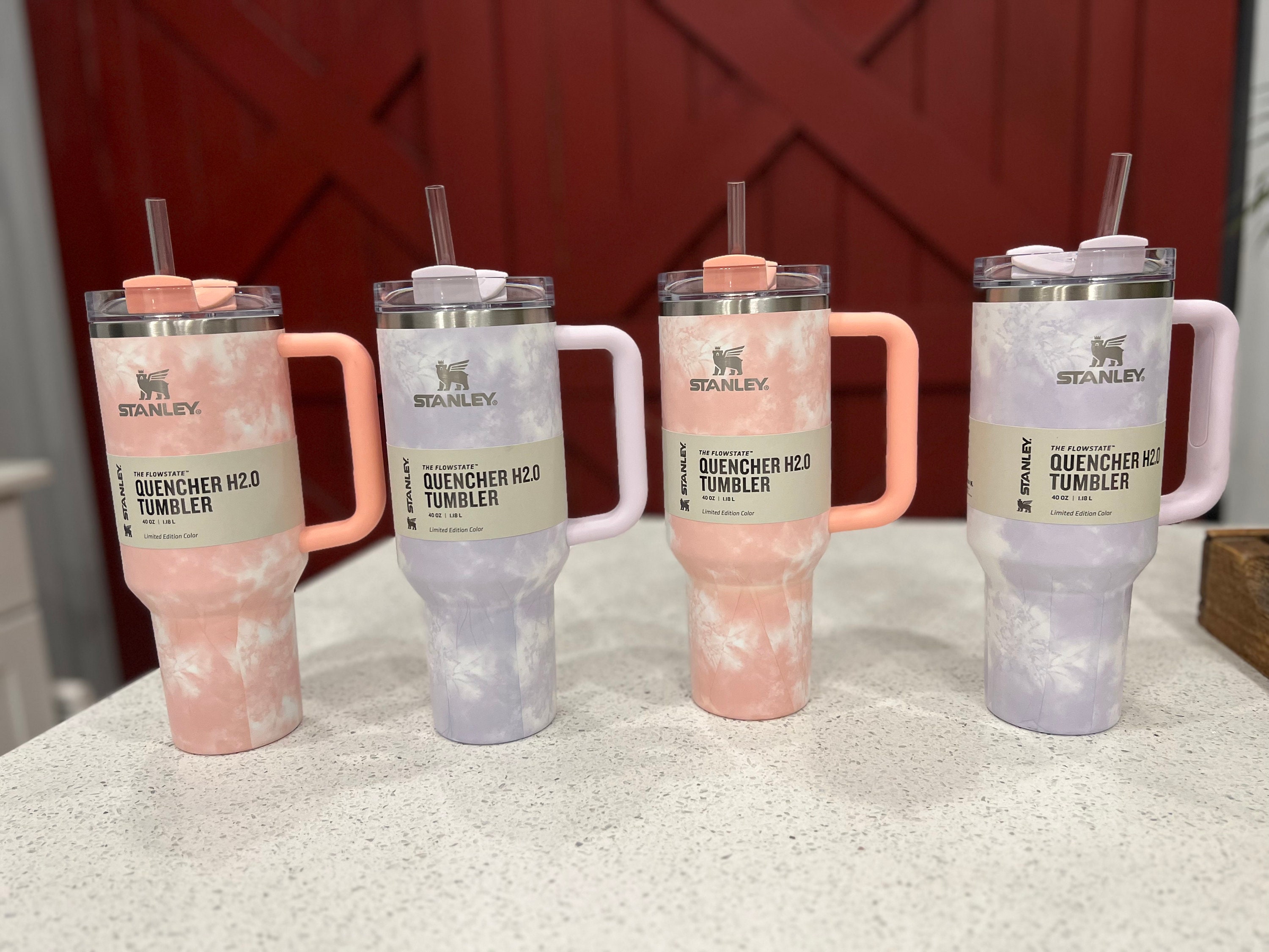 Personalized NEW Stanley Adventure Quencher 40oz Tumbler 40oz Tie Dye  Collection Exclusively at Target Citron Peach Wisteria 