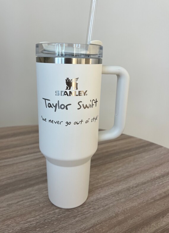 Laser Engraved Taylor Swift Tumbler With Handle, Stanley, Eras