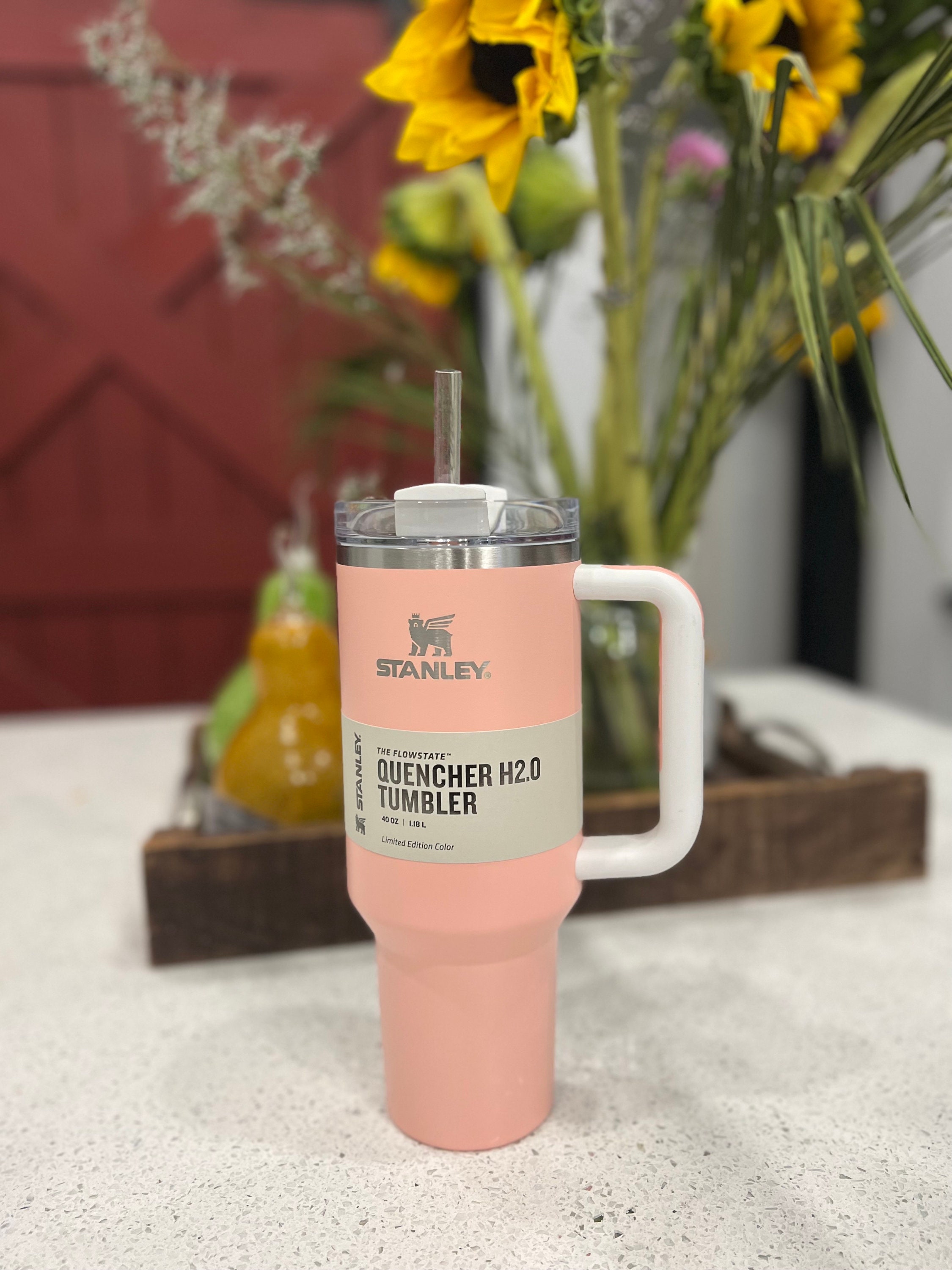 Rose Quartz Glow Custom Stanley Adventure Quencher 40 0z Engraving – Etch  and Ember