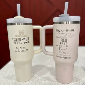 Taylor Swift Album Stanley 40oz Tumbler with Handle for Taylor's Fans - The  best gifts are made with Love