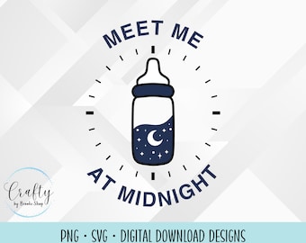 Body para bebé "Meet me at Midnight" (Descarga digital) Medianoches para recién nacidos