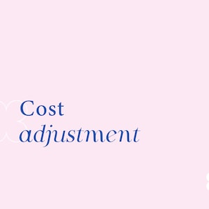 Cost adjustment