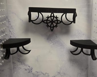 3D printed Magnetic Web Decor Shelf Jumping Spider Platform