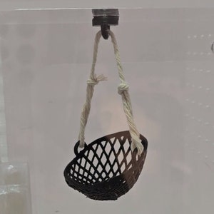 Mini columpio Papasan flotante magnético impreso en 3D para arañas saltadoras, decoración de recinto pequeño