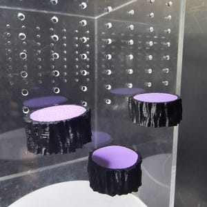 3D printed Magnetic Spider Platforms Set of 3, Terrarium platforms