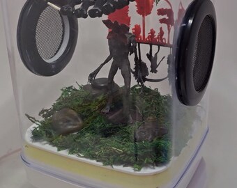 3D printed Stranger Things Demogorgon Themed Jumping Spider Enclosure