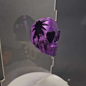 3D printed Magnetic Cracked Skull Jumping Spider Hide Enclosure Decor