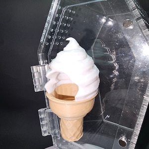 3D gedruckte Magnet Eistüte Spinnenfell