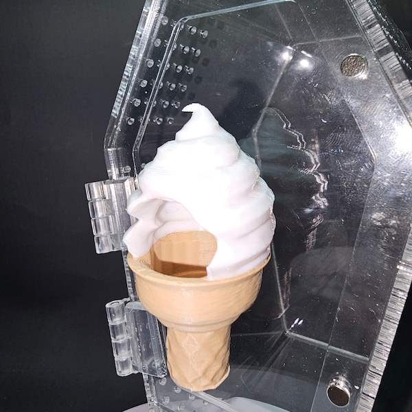 Cornet de glace magnétique en peau d'araignée imprimée en 3D