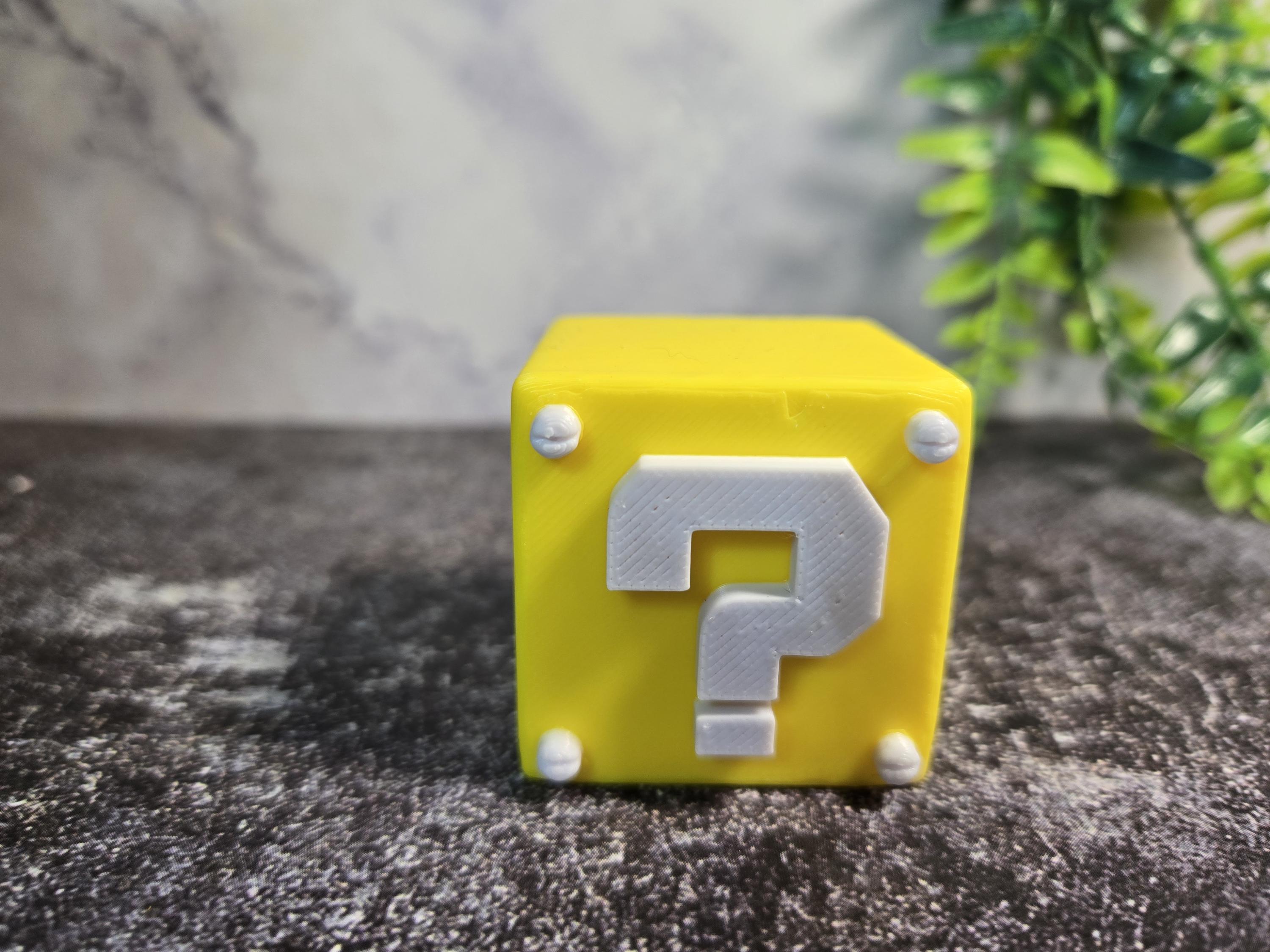 3D Printed Question Mark Block Jumping Spider Hide - Etsy
