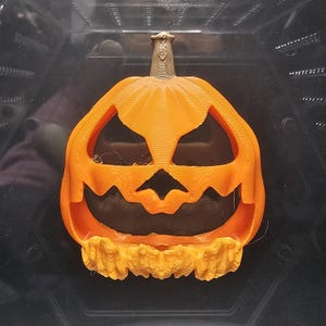 3D printed Magnetic Pumpkin Eater Jumping Spider Hide Enclosure Decor