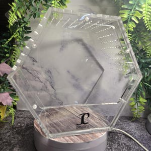 JC Designs Original Acrylic Front Open Hexagon Enclosure designed for Jumping Spiders