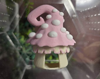 3D printed Witch's Hat Mushroom Jumping Spider Hide/Platform Amanita