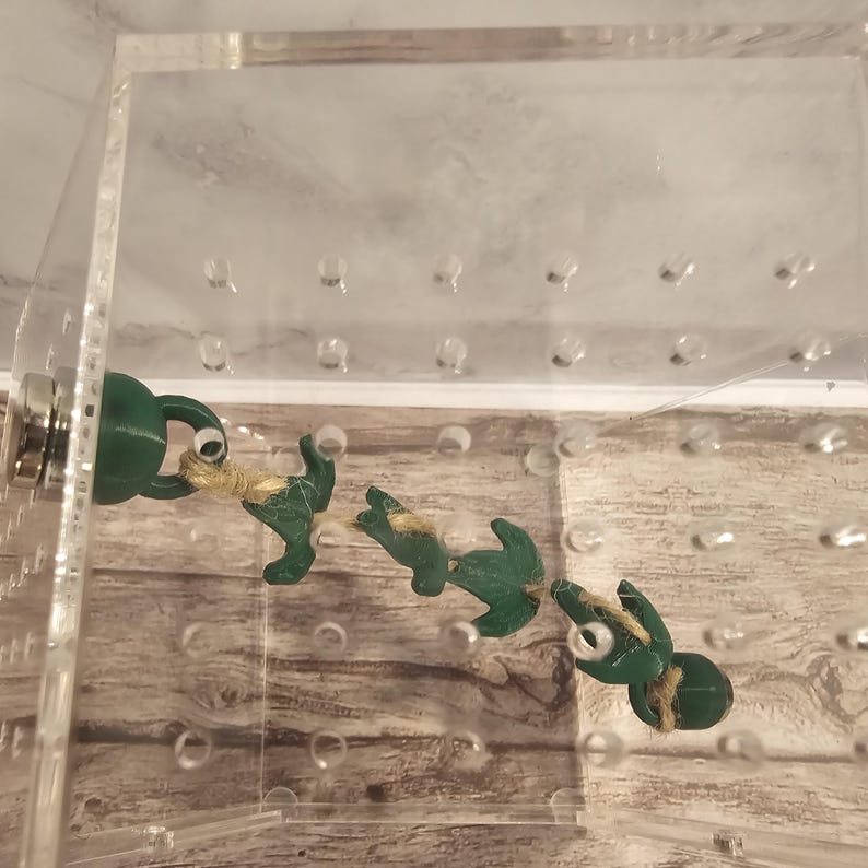 3D-utskriven magnetisk murgrönsbro med hoppspindel, skinn bild 8