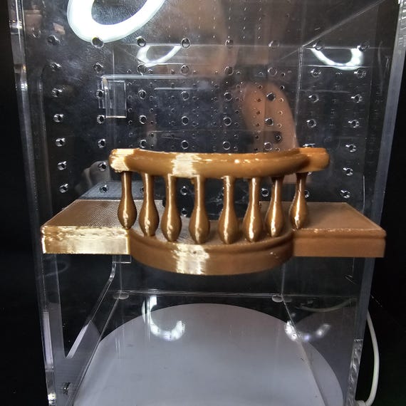 3D printed JC Original Magnetic Balcony with Banister Jumping Spider Hide