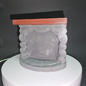 3D printed Fireplace Decor Platform Jumping Spider Hide