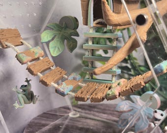 3D Printed Rainy Forest Themed Jumping Spider Enclosure Decor Bundle