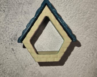 3D printed Magnetic Adult Detailed Birdhouse Home Jumping Spider Hide Small Terrarium Decor