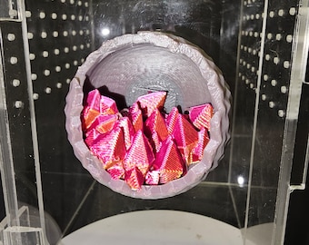3D-geprinte magnetische geode Jumping Spider Hide - meerkleurenprint - niet geverfd - uit één stuk