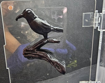3D printed Crow on a Branch Jumping Spider Hide Platform