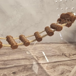 Puente magnético de troncos impreso en 3D para arañas saltadoras, para esconderse