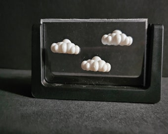 3D printed Magnetic Sling Puff Cloud Platforms Set of 3, Terrarium platforms