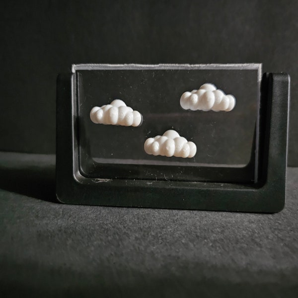 3D printed Magnetic Sling Puff Cloud Platforms Set of 3, Terrarium platforms