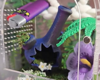 Sling  3x4x5 Purple Pothead Jumping Spider Enclosure.