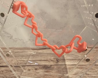 3D printed Heart Chain Jumping Spider Bridge