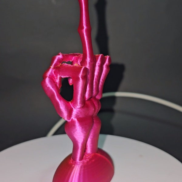 3D printed Skeleton Middle Finger Jumping Spider Base Decor