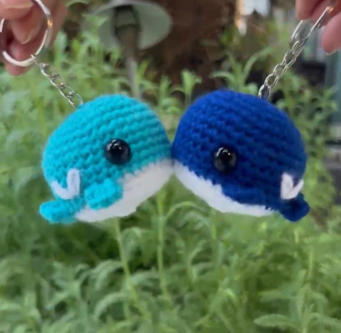 Kissing Whales Keychains Etsy