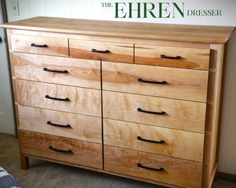 Handmade Hardwood Dresser: Mid-Century Modern Bedroom Storage
