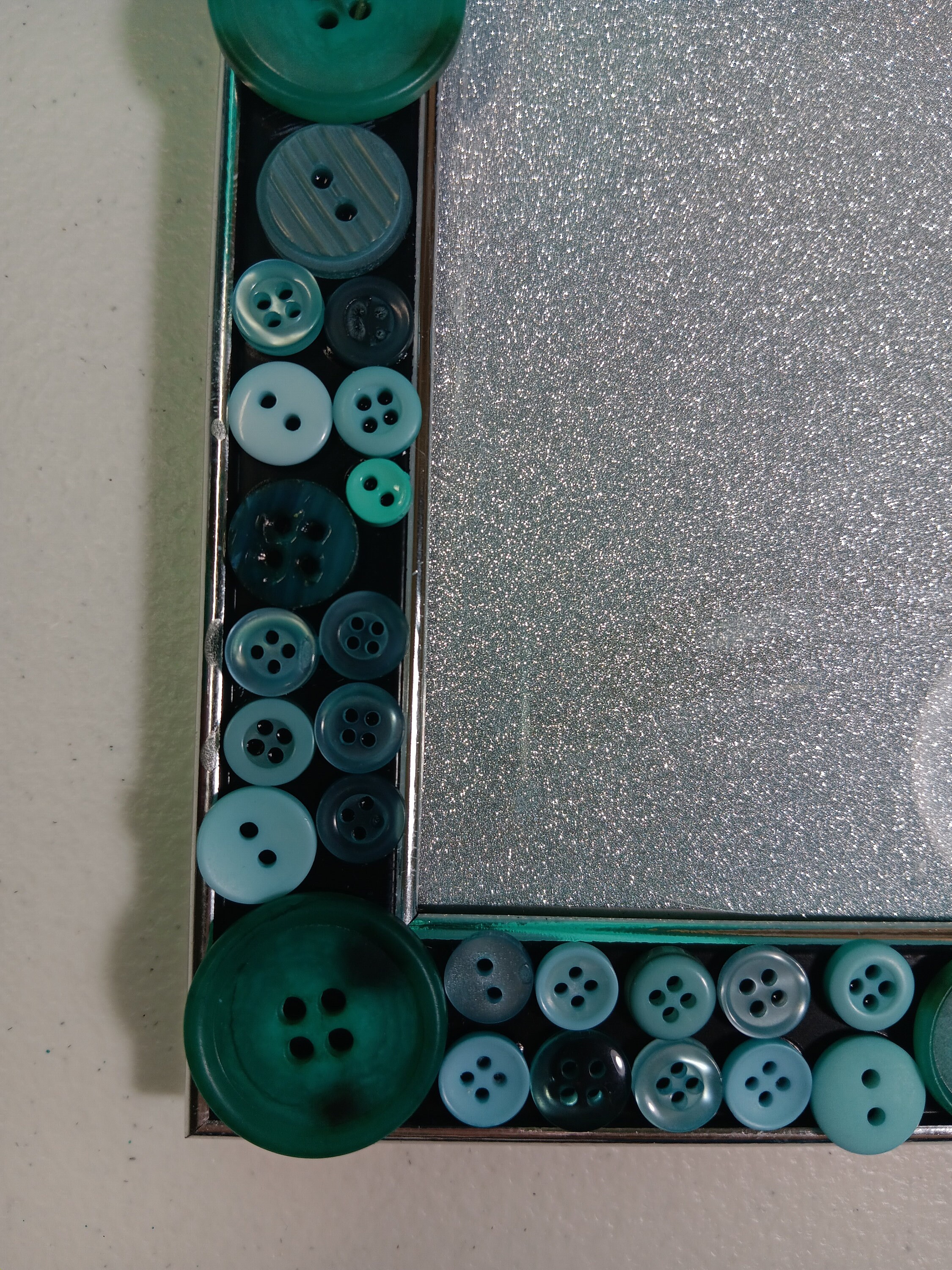 Turquoise Vintage Button Picture Frame - Etsy