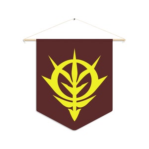 Principality of Zeon Emblem Banner, Wall Hanging, Room Decor, Indoor Flag, Anime Pennant