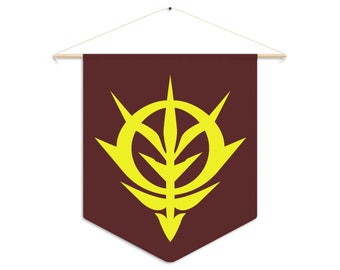 Principality of Zeon Emblem Banner, Wall Hanging, Room Decor, Indoor Flag, Anime Pennant