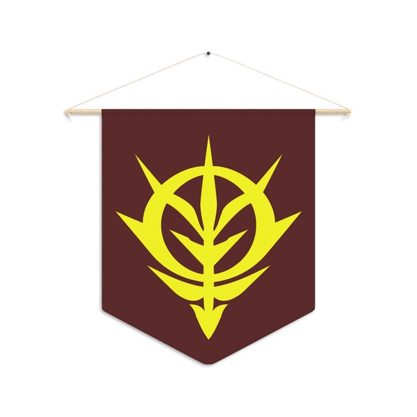 Principality of Zeon Emblem Banner, Wall Hanging, Room Decor, Indoor Flag, Anime Pennant