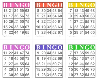 1008 Printable Bingo Cards for Fun Game Nights and Social Events