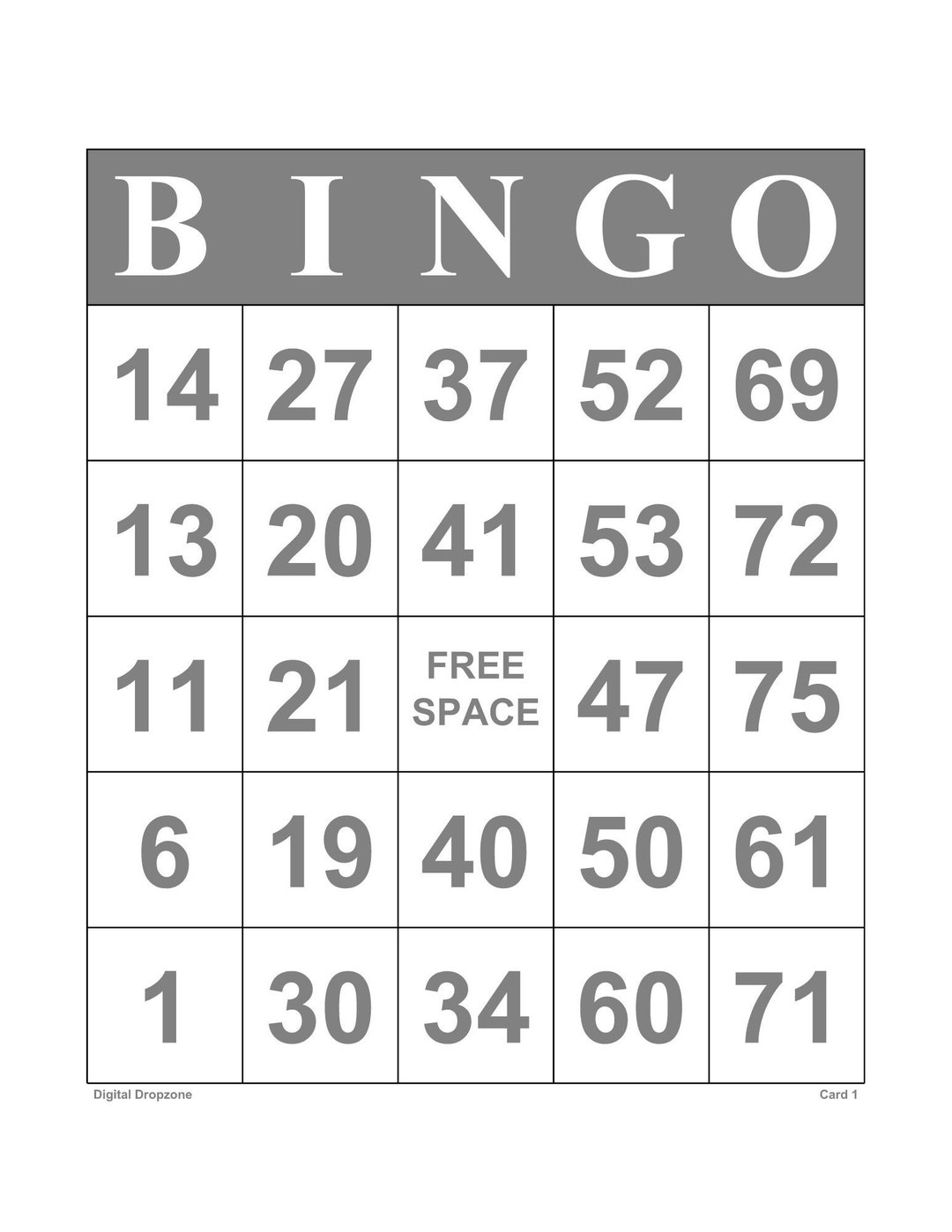 1000 Printable Bingo Cards for Fun Game Nights and Social Events Etsy
