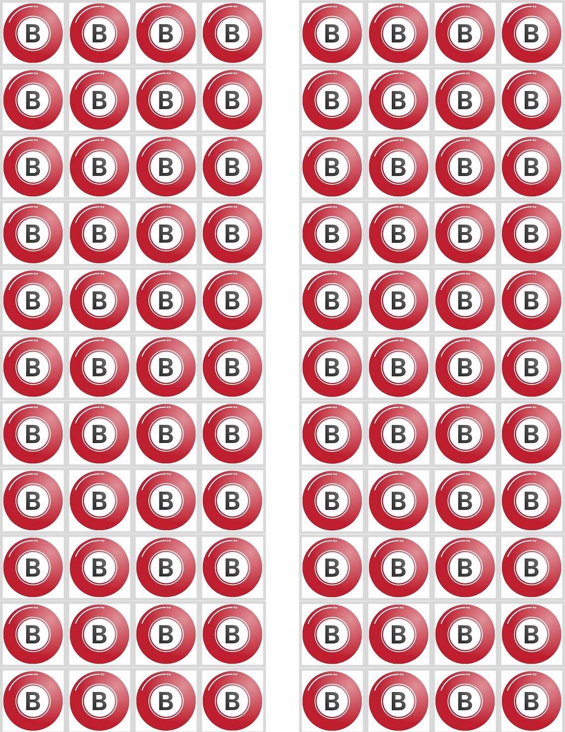1000 Jumbo Printable Bingo Cards for Fun Game Nights and Social Events ...