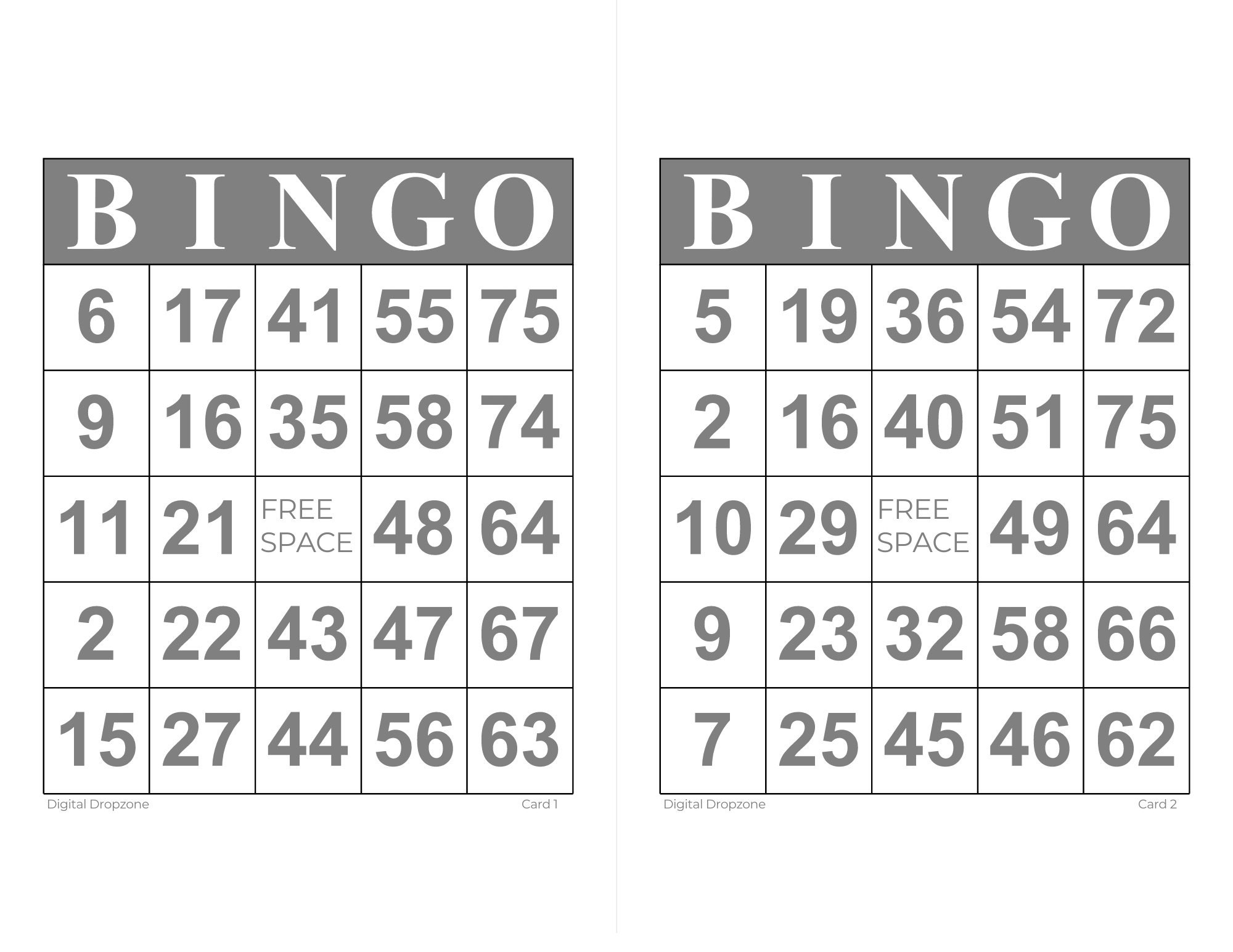 1000 Printable Bingo Cards for Fun Game Nights and Social Events - Etsy