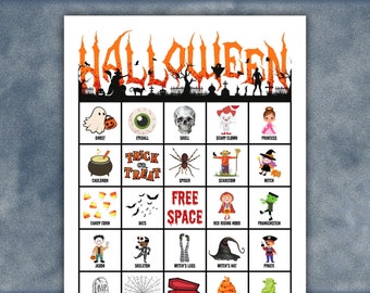 100 Halloween Bingo Cards