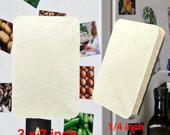 Matte Porcelain Fridge Magnet Blanks 3x2" Pack of 12 + EufyMake E1 Jig