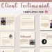 Client Testimonial Template Canva Instagram Post Client Review Template ...
