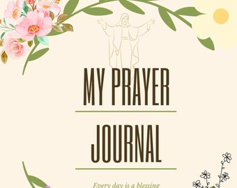 100 Pages Prayer Journal Christian Gratitude Journal Christian Prayer Diary Self Care Journal