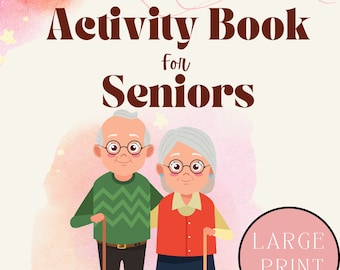 Large Print 80 Activity Sheets For Adults Activity Pages For Seniors With Dementia Activity Pages Alzheimer Activity Book