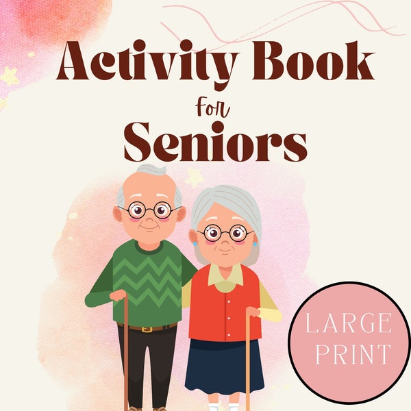 Large Print 80 Activity Sheets For Adults Activity Pages For Seniors With Dementia Activity Pages Alzheimer Activity Book