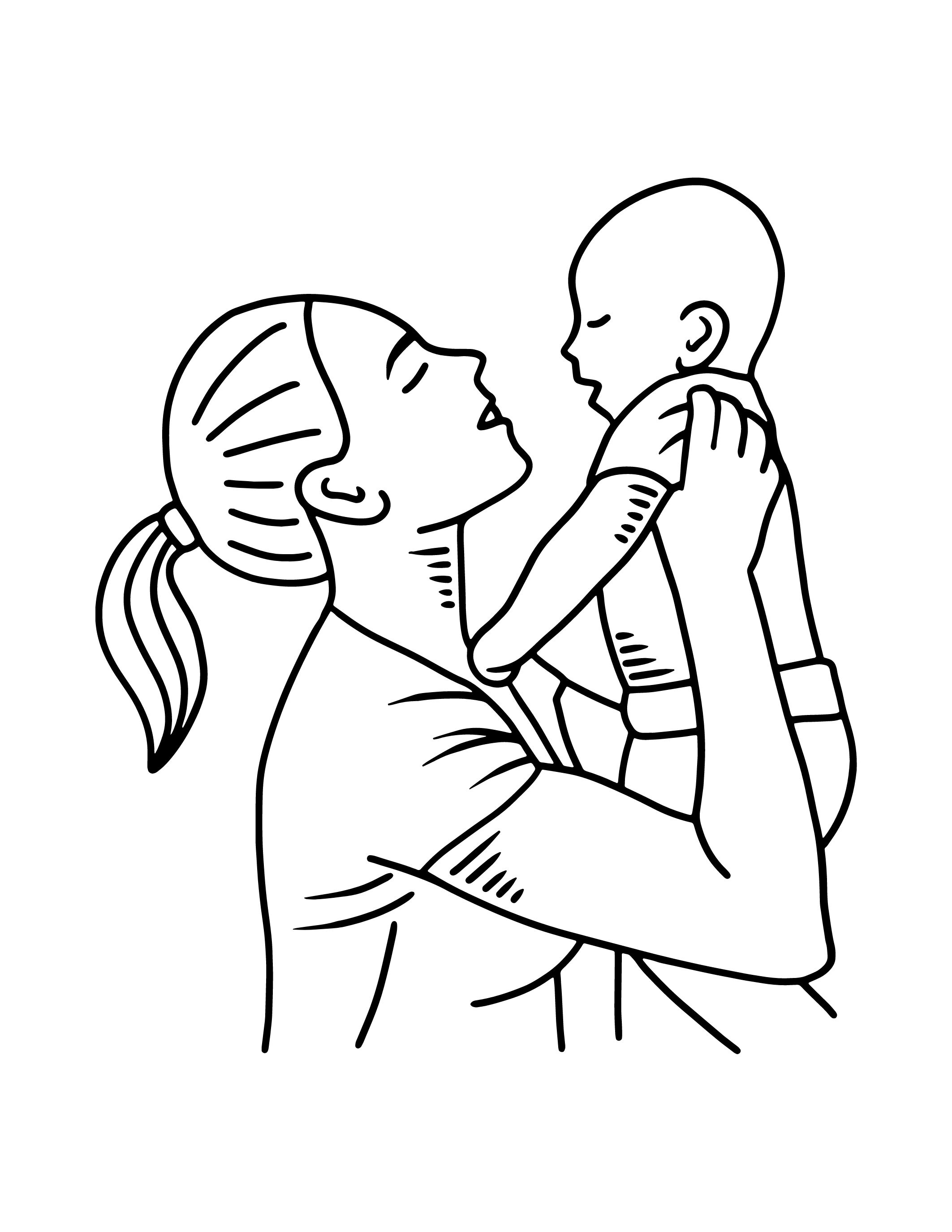Mother's Day Coloring Pages for Adults Mom's Day Gift for Kids Coloring ...