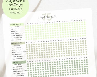 75 Soft Challenge Printable Tracker - Etsy