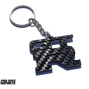 Skyline GT-R Keychain 100% Carbon Fibre, R32, R33, R34, R35, BNR32, BNR33, Nismo, accessories