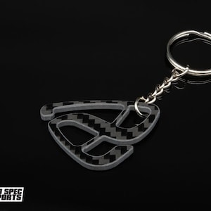 100% Carbon Fibre Keychain, RX7, RX8, MX5, FD, FC, Cosmo, rotor, Mazda